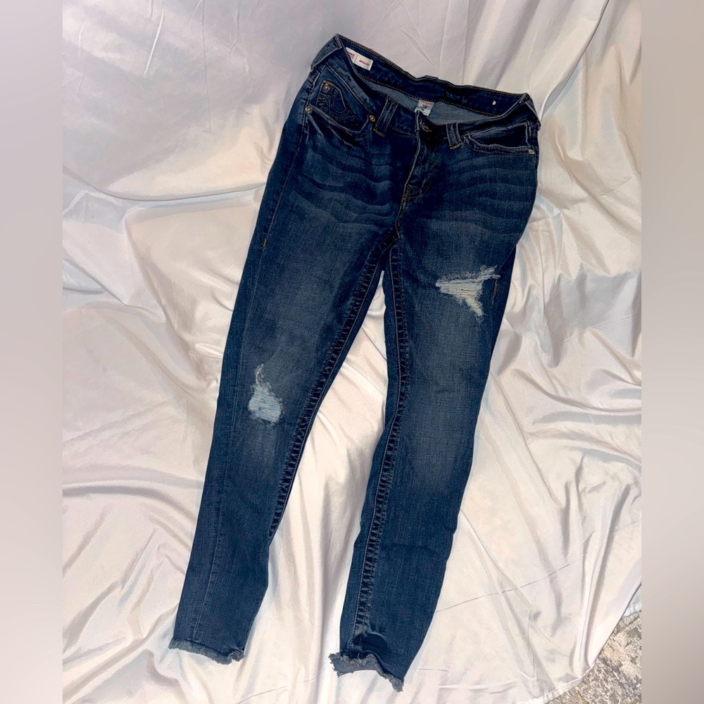 True Religion - mid rise skinny jeans